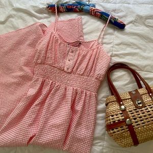 Zara Pink Gingham Dress